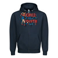 Navy chill the fourth out malia Zipper Hoodie - MaliasSmallBusiness