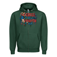 Sports Green chill the fourth out malia Zipper Hoodie - MaliasSmallBusiness