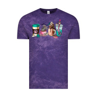 Cloud Purple cat  coffee cup Vintage Tee - AdoDesignShop