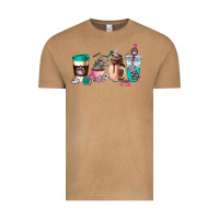 Vintage Camel cat  coffee cup Vintage Tee - AdoDesignShop