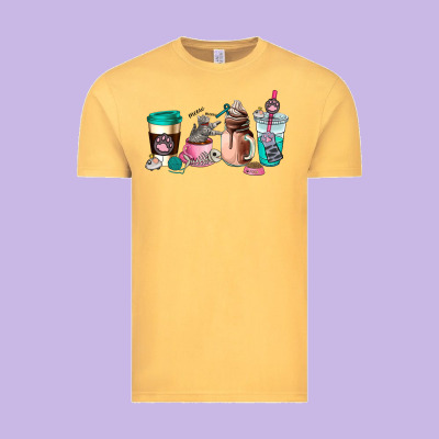 Cat  Coffee Cup Vintage Tee Designed By Adodesignshop