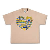 Down Syndrome Awareness Heart Urban Heavy Tee | Teevron
