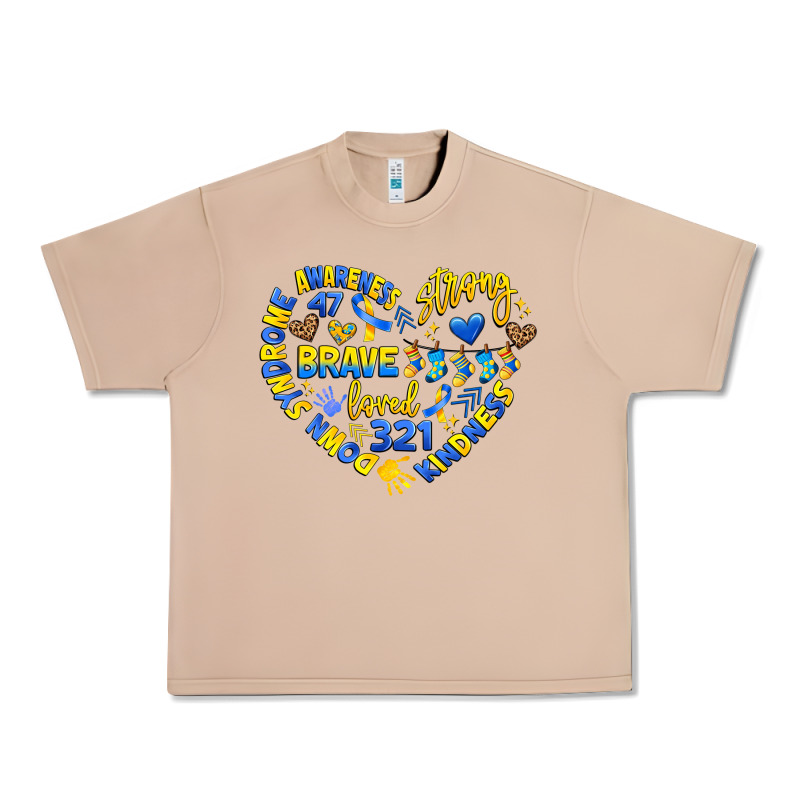 Down Syndrome Awareness Heart Urban Heavy Tee by Artiststas | Teevron