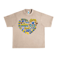 French Oak down syndrome awareness heart Urban Heavy Tee - Artiststas