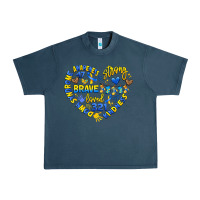 Midnight Navy down syndrome awareness heart Urban Heavy Tee - Artiststas