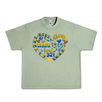 Oil Green down syndrome awareness heart Urban Heavy Tee - Artiststas