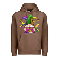 Chestnut mardi gras gnomes fleur de lis Premium Hoodie - RanaPortraitStore