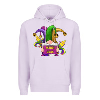 Lilac mardi gras gnomes fleur de lis Premium Hoodie - RanaPortraitStore