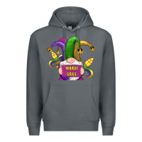Rock mardi gras gnomes fleur de lis Premium Hoodie - RanaPortraitStore