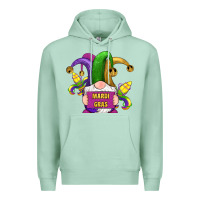 Seafoam mardi gras gnomes fleur de lis Premium Hoodie - RanaPortraitStore