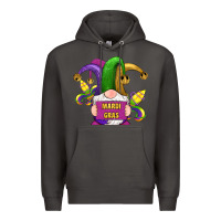 Smoke mardi gras gnomes fleur de lis Premium Hoodie - RanaPortraitStore