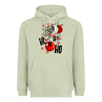 Matcha Ho ho ho skeleton Heavyweight Hoodie - NancyCooperArtShop