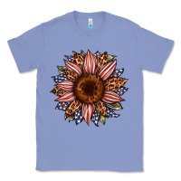 Colony Blue usa flag camouflage leopard sunflower Classic Tee - Artiststas