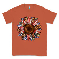 Copper usa flag camouflage leopard sunflower Classic Tee - Artiststas
