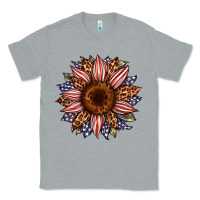 Heather Grey usa flag camouflage leopard sunflower Classic Tee - Artiststas