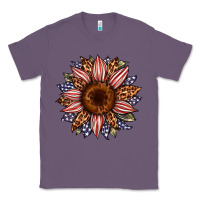 Lavender usa flag camouflage leopard sunflower Classic Tee - Artiststas