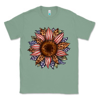 Sage usa flag camouflage leopard sunflower Classic Tee - Artiststas