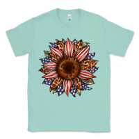 Seafoam usa flag camouflage leopard sunflower Classic Tee - Artiststas