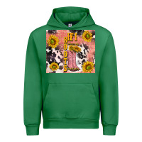 Emerald cowgirl boots sunflower Urban Hoodie - TumblerDesignByShophia