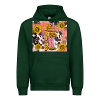 Forest Green cowgirl boots sunflower Urban Hoodie - TumblerDesignByShophia