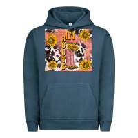 Pigment Midnight Navy cowgirl boots sunflower Urban Hoodie - TumblerDesignByShophia