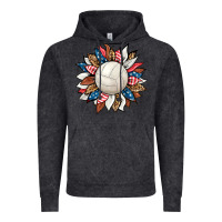 Vintage Black volleyball sunflower Vintage Hoodie - HRA Design Shop