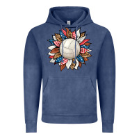 Vintage Denim volleyball sunflower Vintage Hoodie - HRA Design Shop