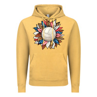Vintage Mustard volleyball sunflower Vintage Hoodie - HRA Design Shop