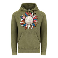 Vintage Olive volleyball sunflower Vintage Hoodie - HRA Design Shop