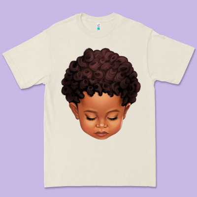 Cute Afro Boy Premium Tee Designed By Texasbilliewilder