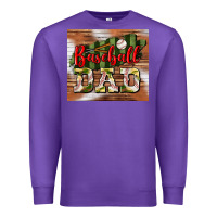 Purple Baseball Dad Tumbler Premium Sweatshirt - BundleAndBundleShop