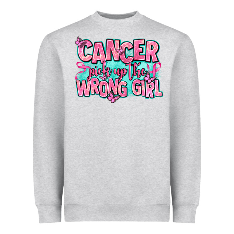 Cancer Pick Up The Wrong Girl Heavyweight Sweatshirt by AdoDesignShop | Teevron