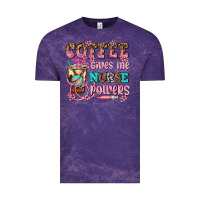 Cloud Purple coffee gives me nurse power Vintage Tee - AdoDesignShop