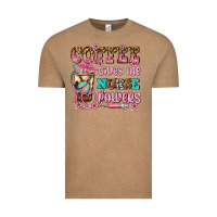 Coffee Gives Me Nurse Power Vintage Tee | Teevron