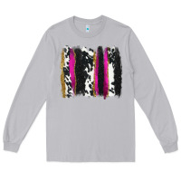 Moon Dust cow , yellow and pink glitter brushstrokes Long Sleeve Tee - AdoDesignShop
