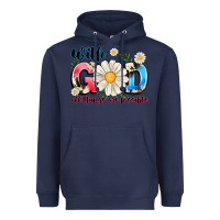 Navy With God All Things Are Possible Heavyweight Hoodie - MaliasSmallBusiness