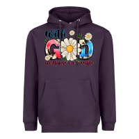 Plum With God All Things Are Possible Heavyweight Hoodie - MaliasSmallBusiness