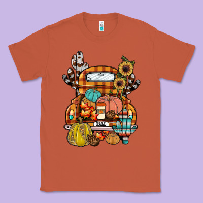Farm Truck,fall Classic Tee Designed By Jahusdesignshop