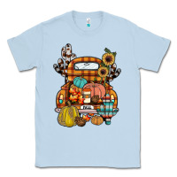Dusty Blue farm truck,fall Classic Tee - JahusDesignShop