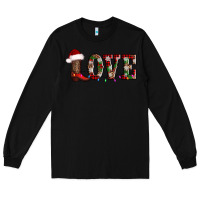 Black love christmas boots Long Sleeve Tee - AdoDesignShop