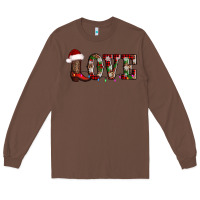 Chestnut love christmas boots Long Sleeve Tee - AdoDesignShop