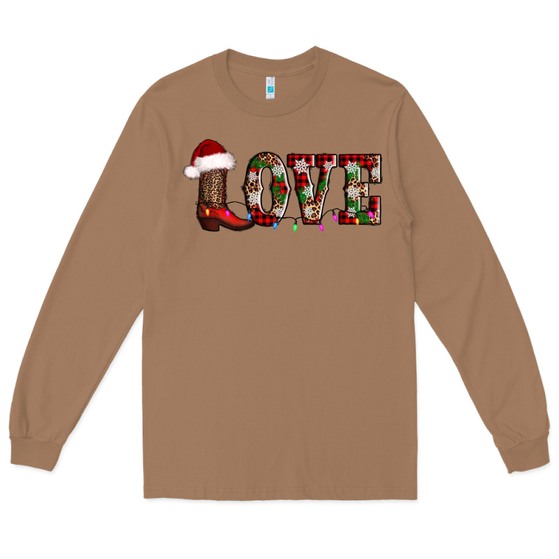 Love Christmas Boots Long Sleeve Tee by AdoDesignShop | Teevron