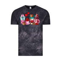 Cloud Black valentines day roses coffee cups Vintage Tee - AdoDesignShop