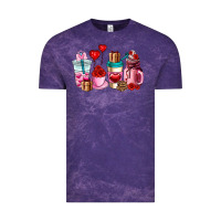 Valentines Day Roses Coffee Cups Vintage Tee | Teevron