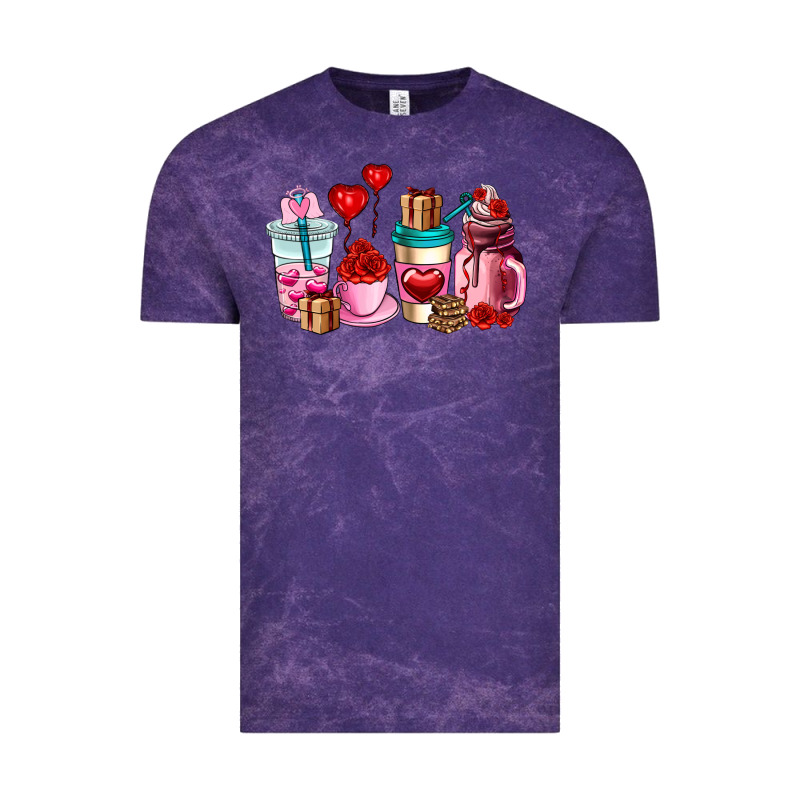 Valentines Day Roses Coffee Cups Vintage Tee by AdoDesignShop | Teevron