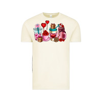 Vintage Arctic valentines day roses coffee cups Vintage Tee - AdoDesignShop