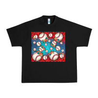 Black baseball paisley and jean pattern Urban Heavy Tee - JahusDesignShop