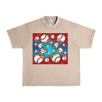 French Oak baseball paisley and jean pattern Urban Heavy Tee - JahusDesignShop