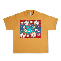 Peanut Butter baseball paisley and jean pattern Urban Heavy Tee - JahusDesignShop