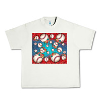 Pistachio baseball paisley and jean pattern Urban Heavy Tee - JahusDesignShop